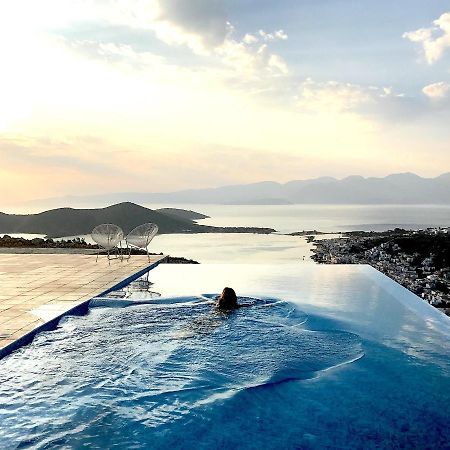 Villa Estee, Luxury Villa With Private Infinity Pool And Jacuzzi Elounda Buitenkant foto