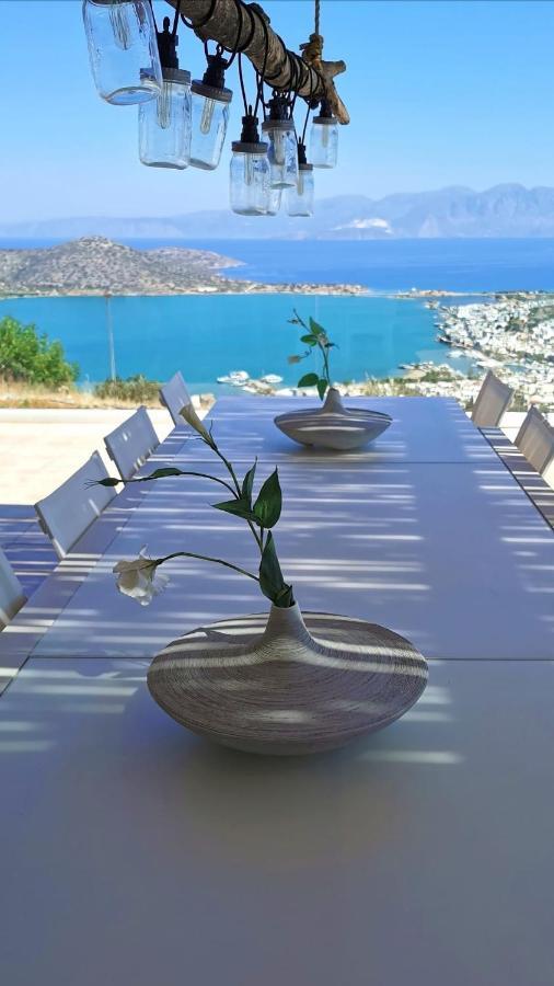 Villa Estee, Luxury Villa With Private Infinity Pool And Jacuzzi Elounda Buitenkant foto