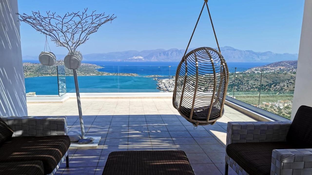 Villa Estee, Luxury Villa With Private Infinity Pool And Jacuzzi Elounda Buitenkant foto