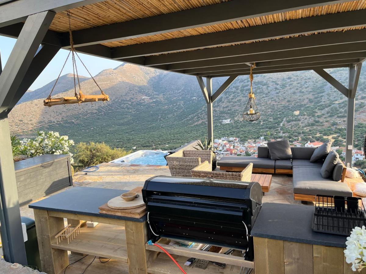 Villa Estee, Luxury Villa With Private Infinity Pool And Jacuzzi Elounda Buitenkant foto