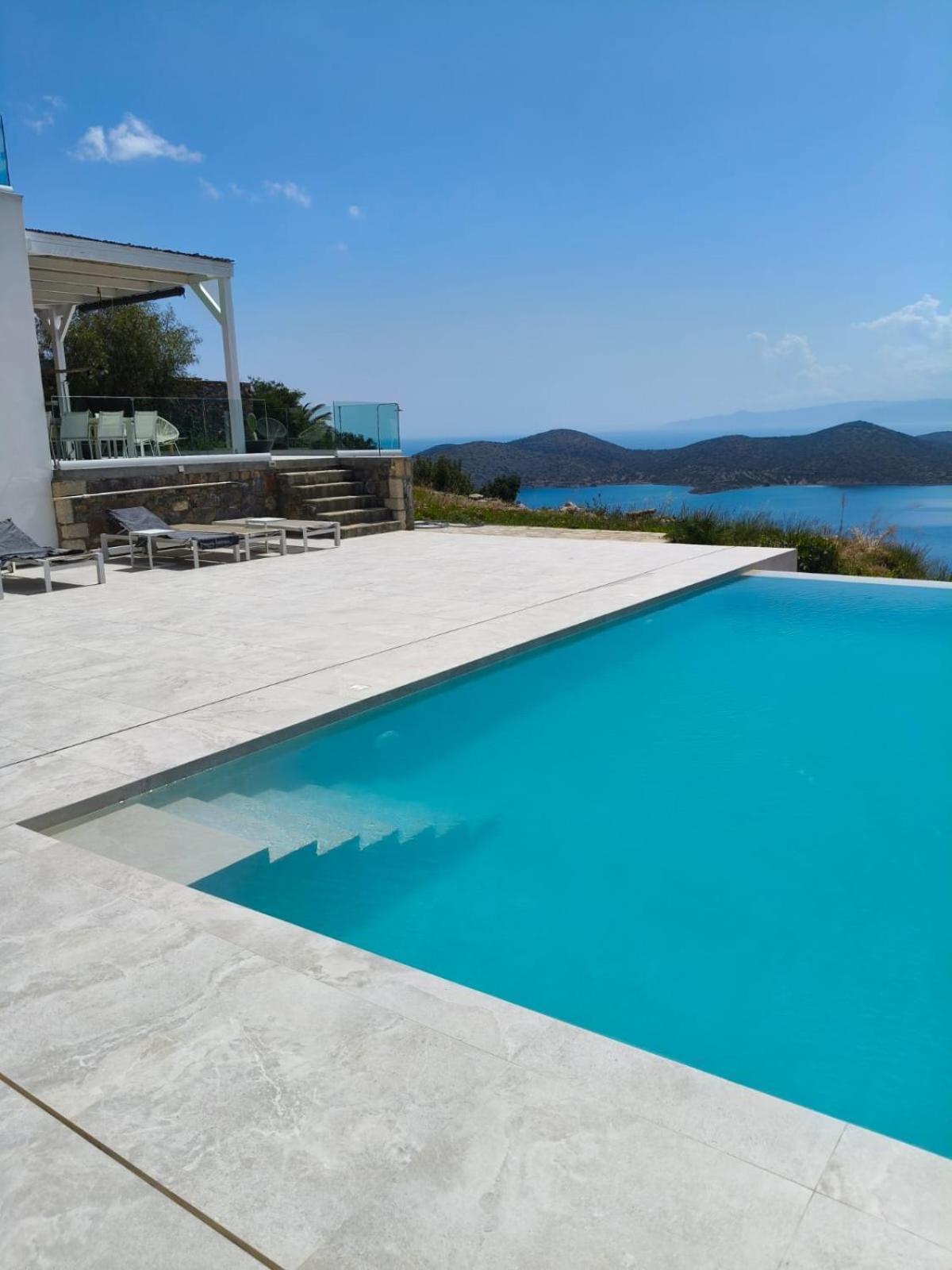 Villa Estee, Luxury Villa With Private Infinity Pool And Jacuzzi Elounda Buitenkant foto