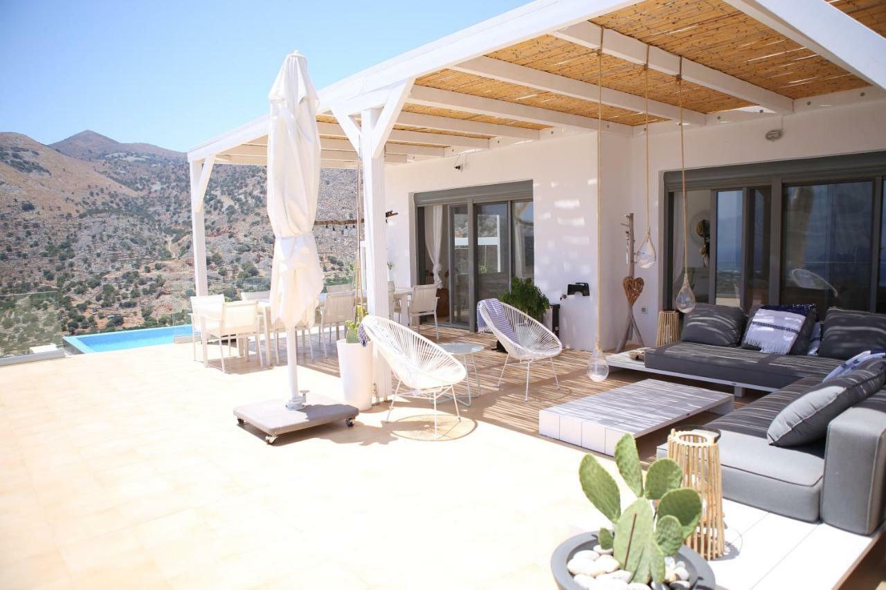 Villa Estee, Luxury Villa With Private Infinity Pool And Jacuzzi Elounda Buitenkant foto
